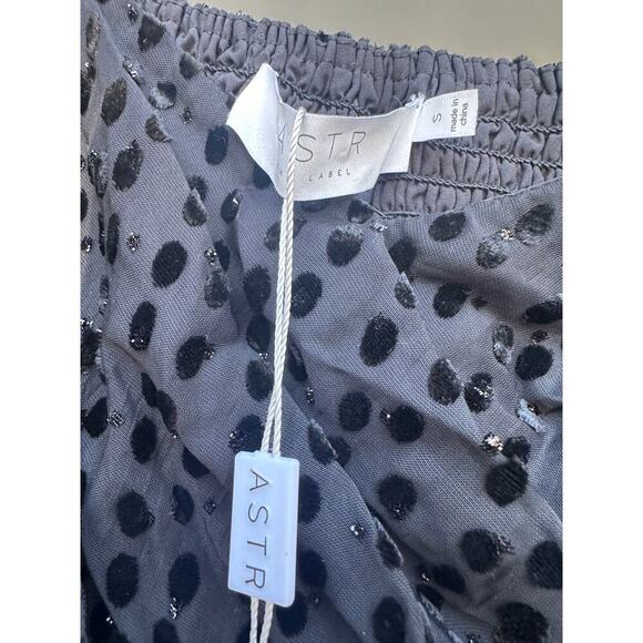 ASTR THE LABEL Athens Dress in Black Burnout. Size:S - Picture 5 of 6